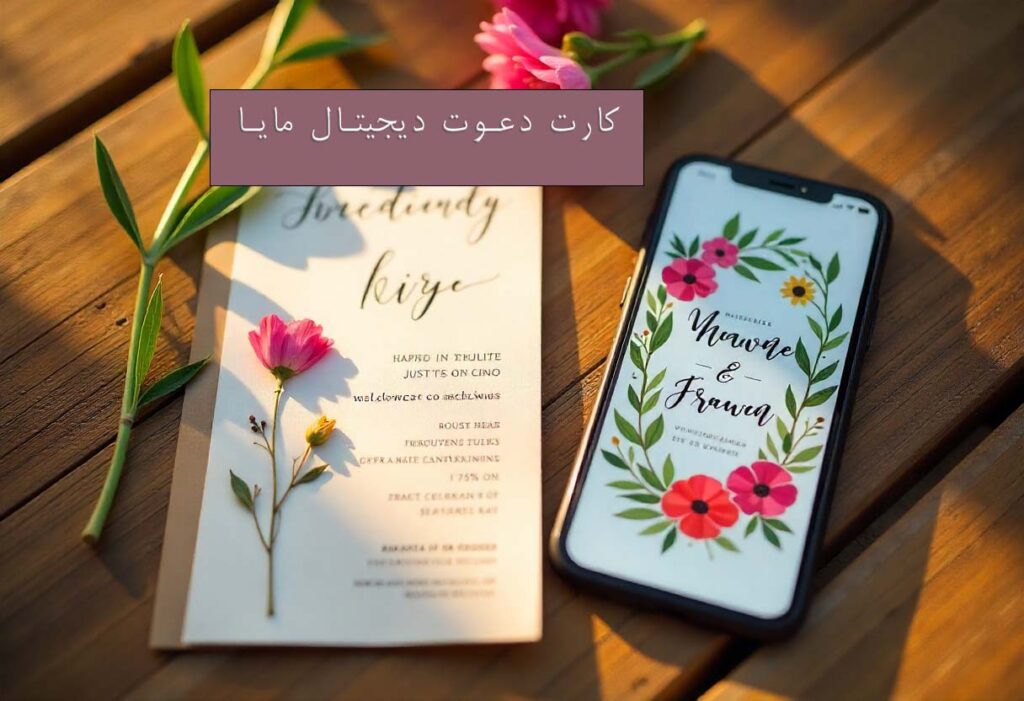 انواع کارت های عروسی دیجتیال و کاغذی مایا اینوایت